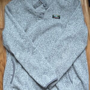 L.L. Bean Women’s Heather Gray Crewneck Sweater